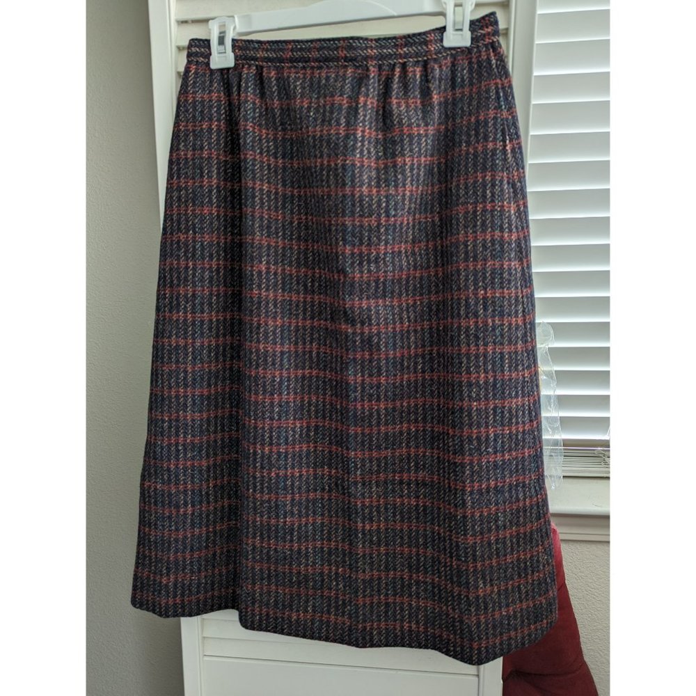 Pendleton plaid wool skirt
